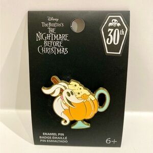 Disney Zero Pumpkin Spice Pin Nightmare Before Christmas 30th Anni Loungefly NEW